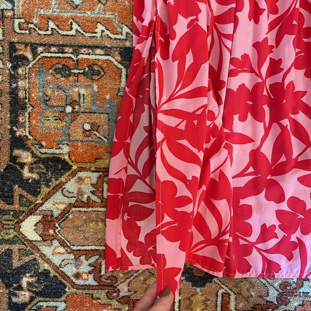 Abel the Label Anthropologie Pink Floral Maxi Skirt | Size M - Picture 5 of 6